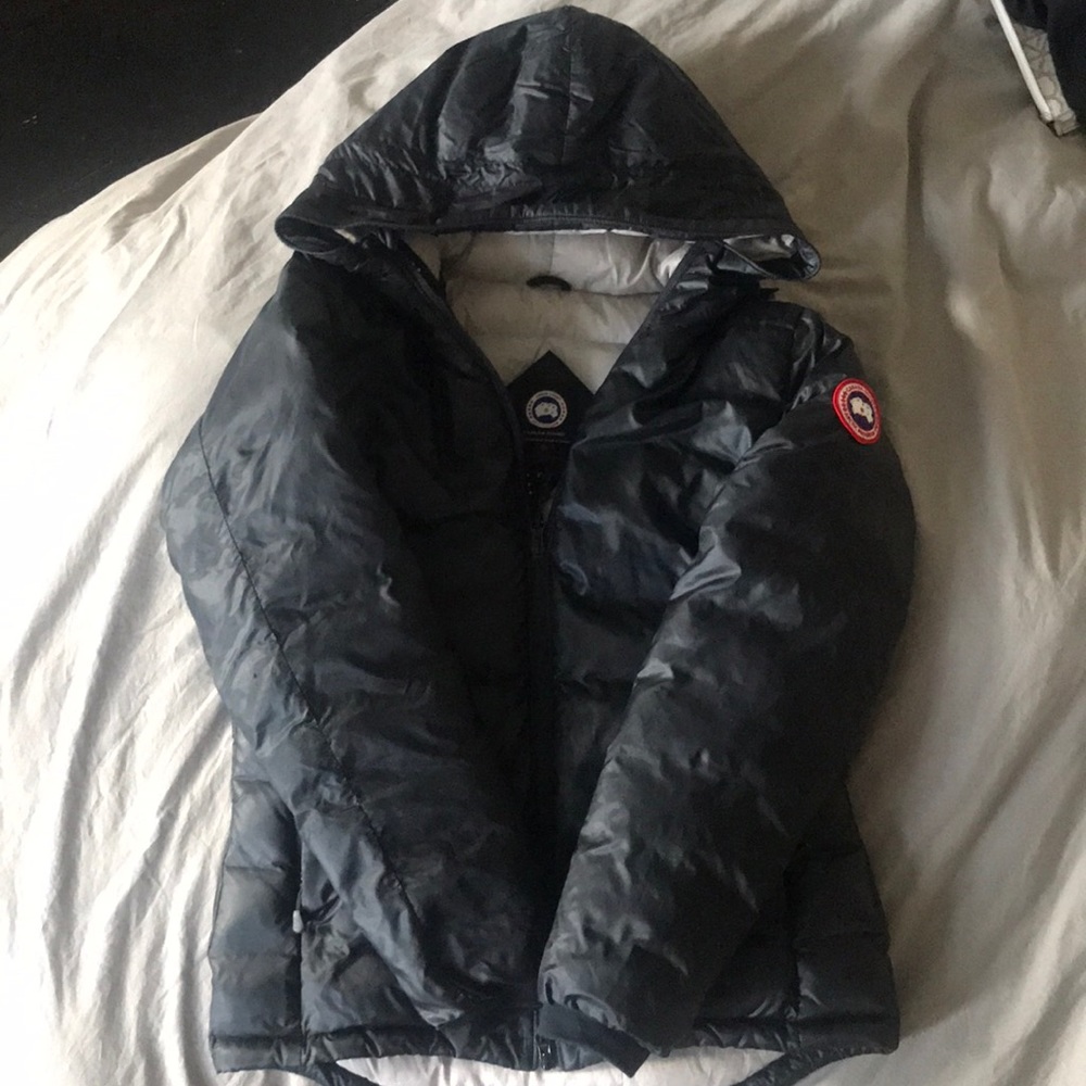 Black Canada Goose, puffer jacket. Size medium.